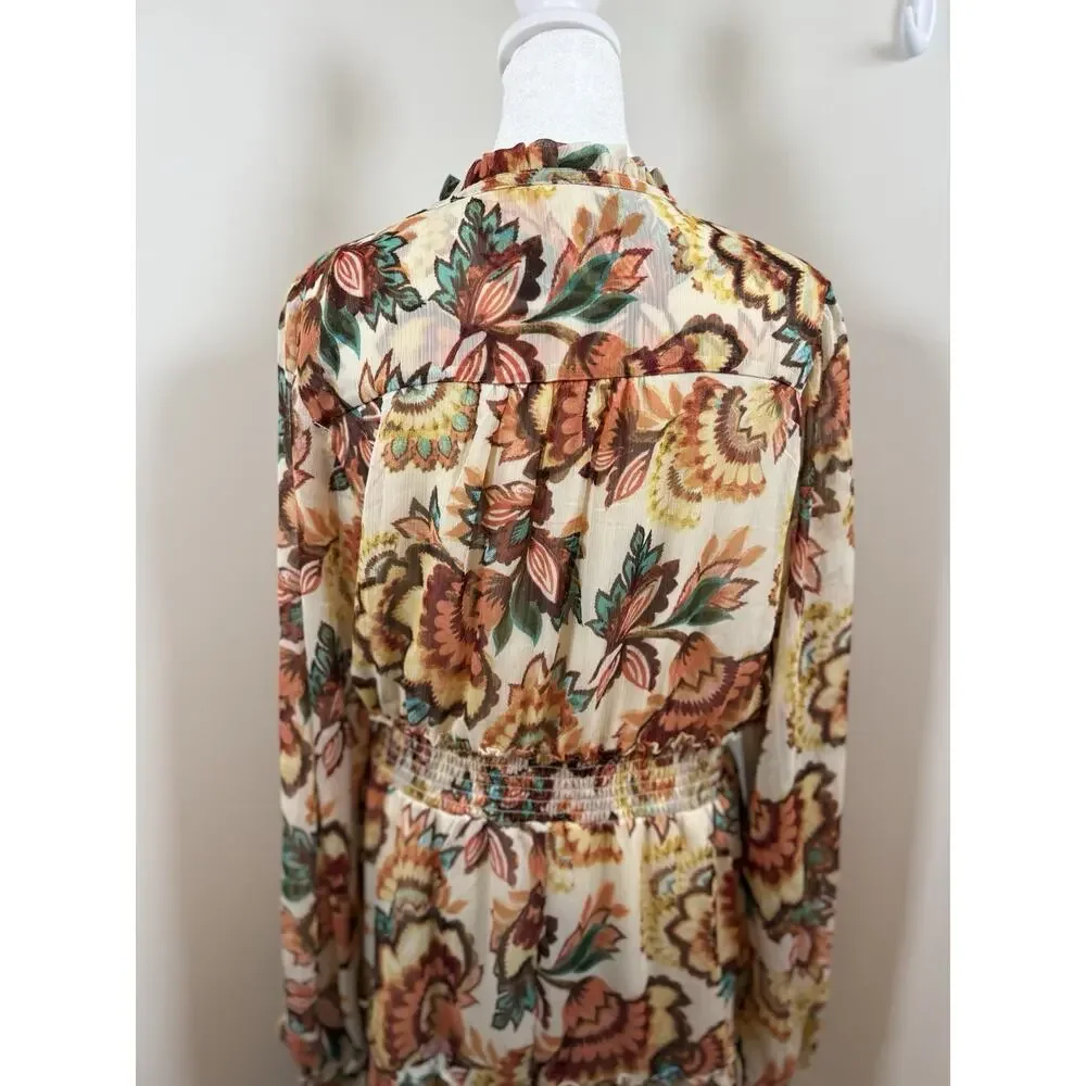 Autres Filles Women’s Dress Women’s Size XL Floral Ruffle Boho Cottagecore - Picture 7 of 11